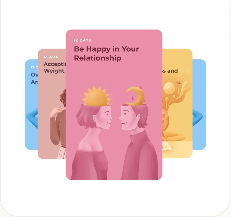 A stack of UpLife journey covers